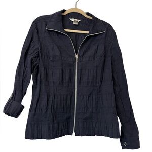 Christopher & Banks Deep Blue Utility Jacket